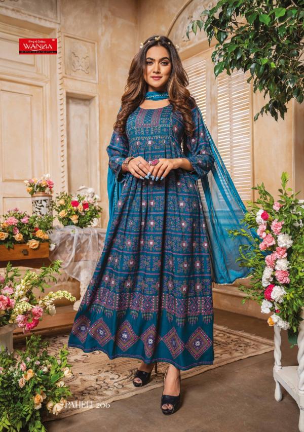 Wanna Paheli 2 Fancy Wear Anarkali Kurti With Dupatta Collection